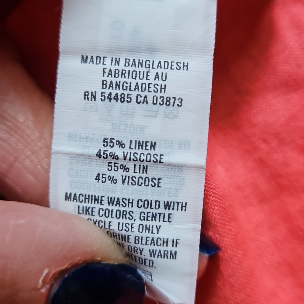 Aerie Pool to Party linen blend cover up shirt - Picture 9 of 9